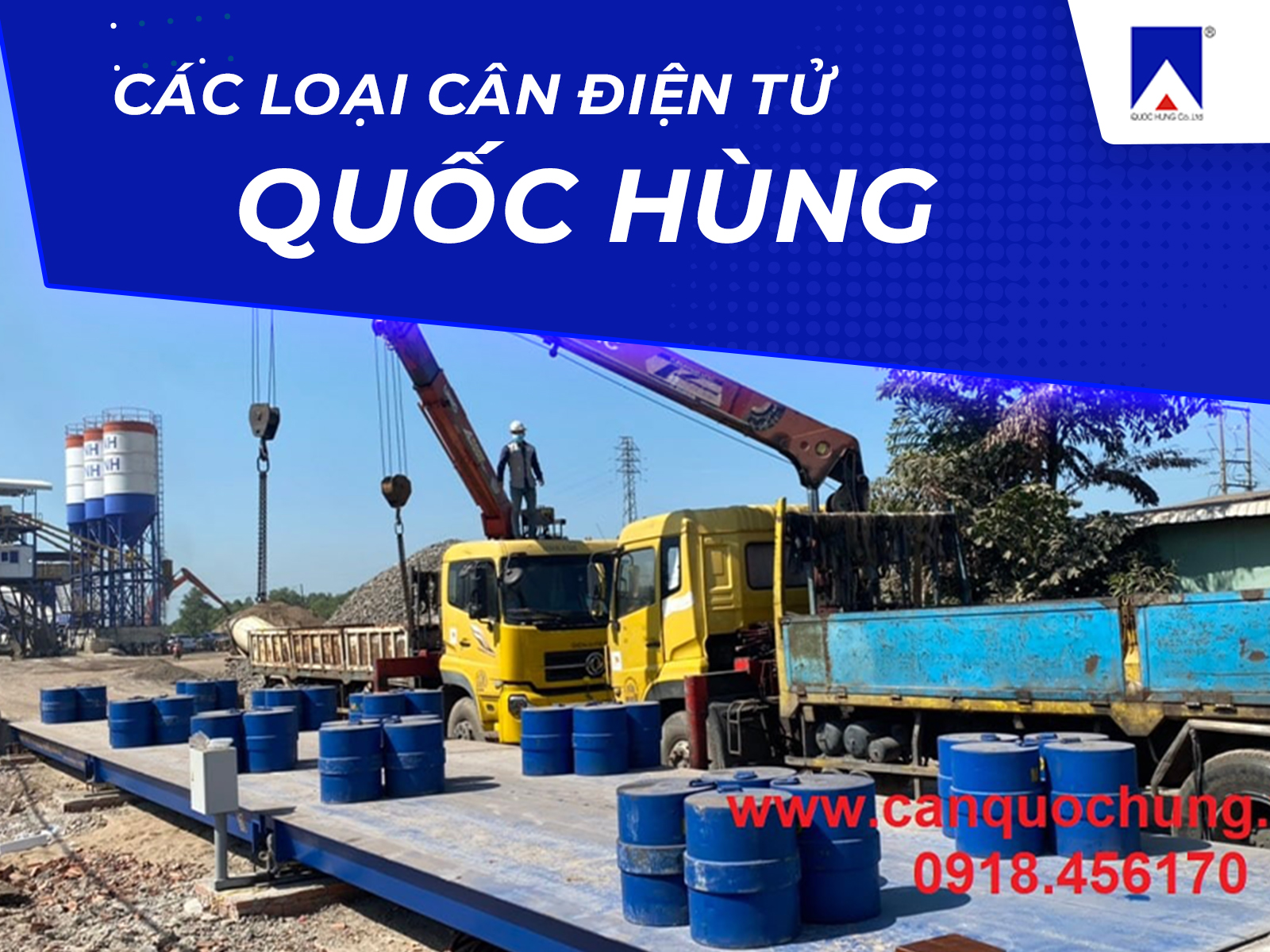 Các loại cân điện tử Quốc Hùng