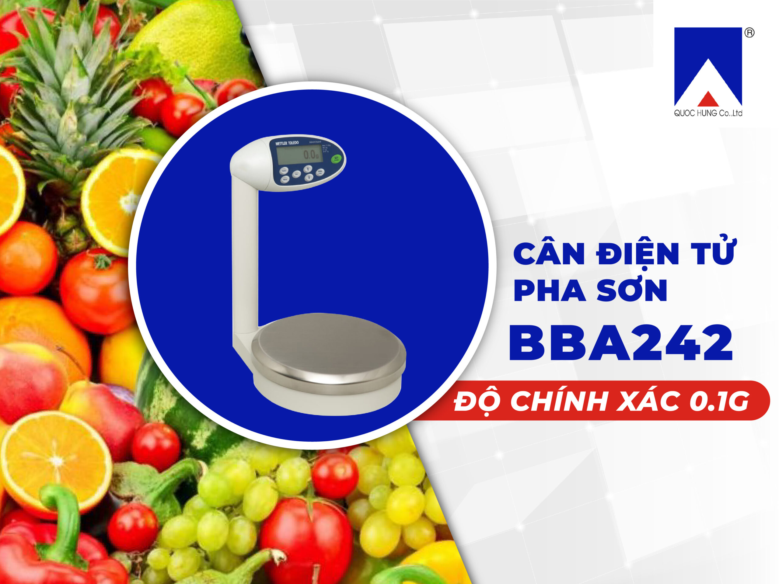 Cân điện tử pha sơn