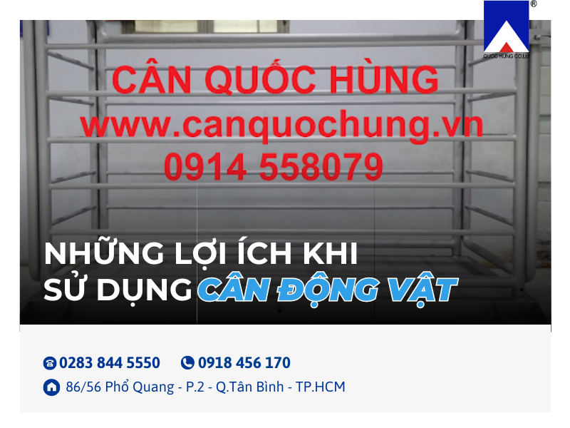 Những lợi ích khi sử dụng cân động vật