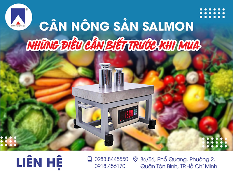 CÂN NÔNG SẢN SALMON - NHỮNG ĐIỀU CẦN BIẾT TRƯỚC KHI MUA