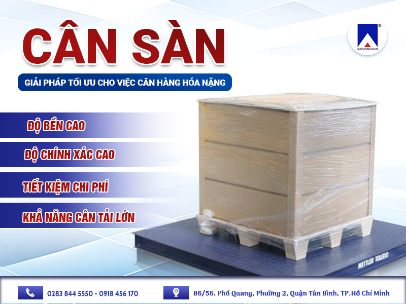 CÂN SÀN - GIẢI PHÁP TỐI ƯU CHO VIỆC CÂN HÀNG HÓA NẶNG