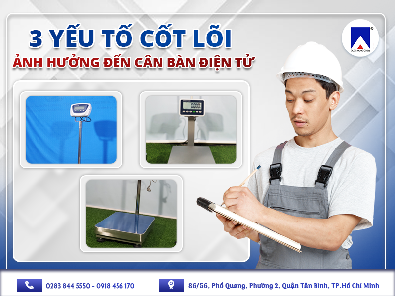 3 YẾU TỐ CỐT LÕI ẢNH HƯỞNG ĐẾN CÂN BÀN ĐIỆN TỬ