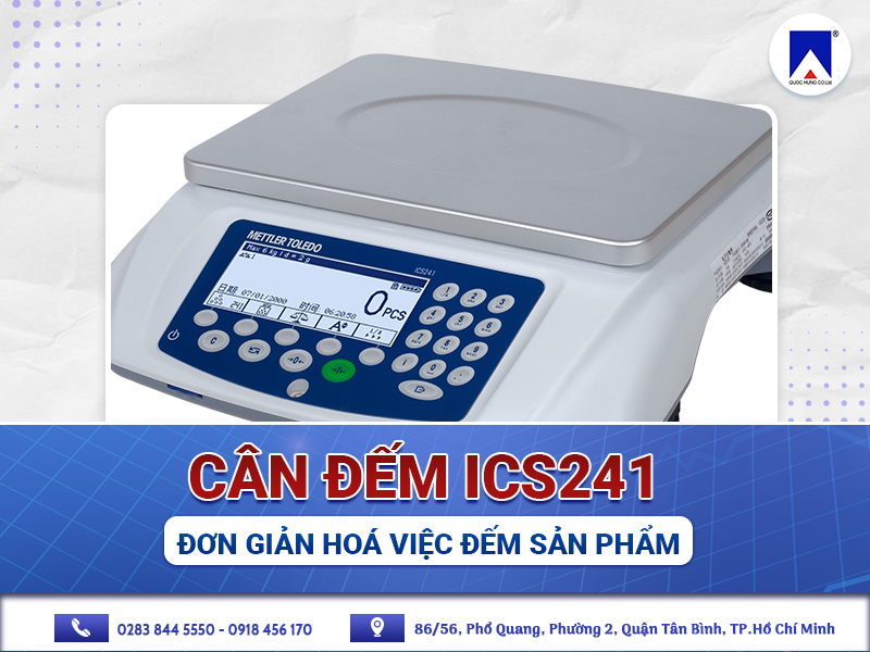 ĐƠN GIẢN HÓA VIỆC ĐẾM SẢN PHẨM VỚI CÂN ĐẾM ICS241