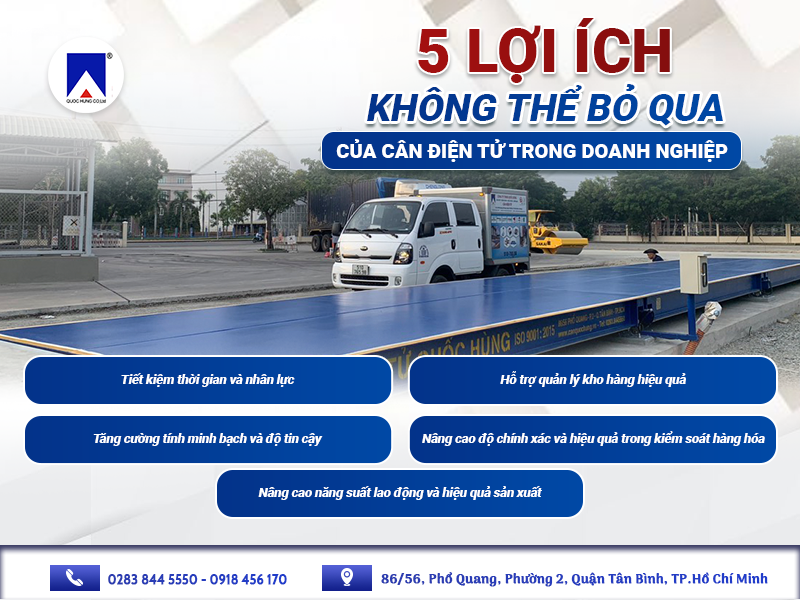 5 LỢI ÍCH KHÔNG THỂ BỎ QUA CỦA CÂN ĐIỆN TỬ TRONG DOANH NGHIỆP