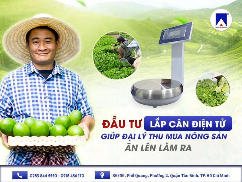 ĐẦU TƯ LẮP CÂN XE TẢI GIÚP ĐẠI LÝ THU MUA NÔNG SẢN ĂN NÊN LÀM RA