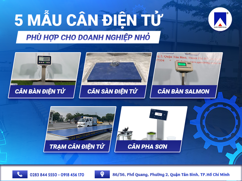 5 MẪU CÂN ĐIỆN TỬ PHÙ HỢP CHO DOANH NGHIỆP NHỎ