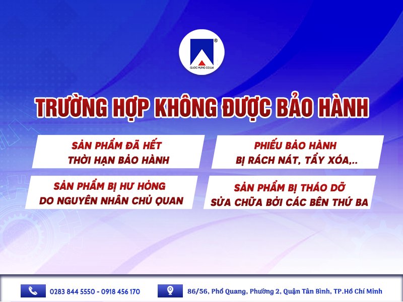 CÂN ĐIỆN TỬ QUỐC HÙNG: CHÍNH SÁCH BẢO HÀNH HẤP DẪN